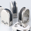 Hot Selling SUS 304 Stainless Steel U/D Shape Flat Arc Bottom Stain Brushed 8-10mm Glass Clamp