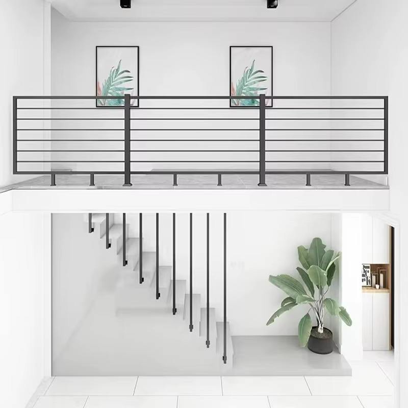 Modern Stainless Steel Stair Railings with Unique Design for Outdoor Balcony Use