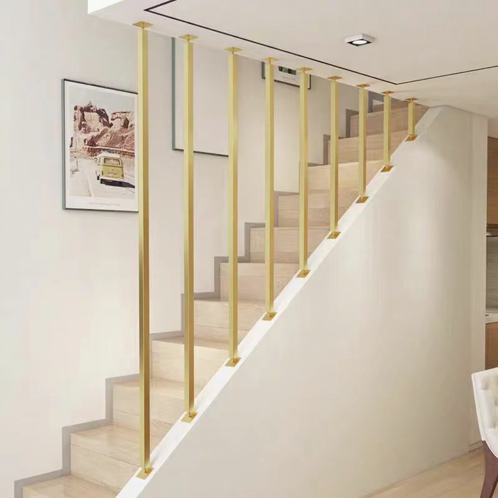 Modern Stainless Steel Stair Railings with Unique Design Easy Installation Indoor Use