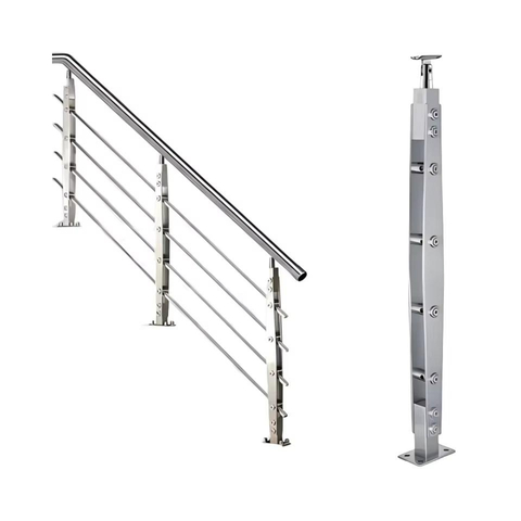 Indoor Outdoor Guardrails Stairs Terrace Porch Bridge Balcony Deck Stainless Steel Stair Railing Column