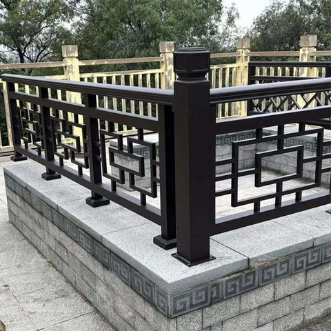 3D Aluminum Alloy Guardrail Fence Outdoor Garden Villa Courtyard Security Fence Farm Use Chinese Fence