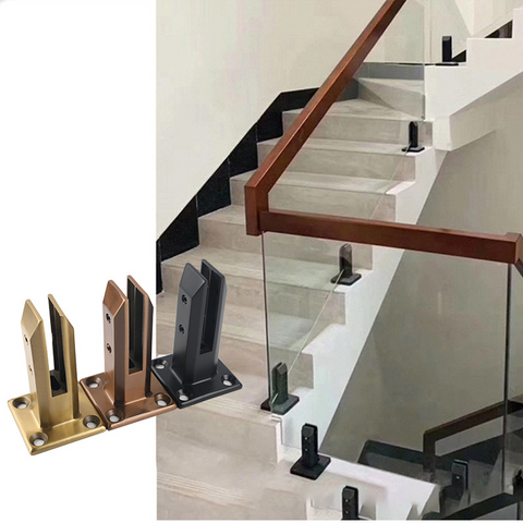 Modern Stainless Steel Frameless Glass Railing Spigot for Outdoor Balcony Staircase & Bathroom Deck Railings