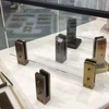 Stainless Steel Satin Finish Face Side Mount Glass Railing Spigots Duplex 2205 12mm Stair Railings