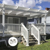White PVC Handrail Fence Durable Plastic Vinyl Railing for Outdoor Garden, Deck, Stairs, and Balcony Decoration - ID 1601791483341
