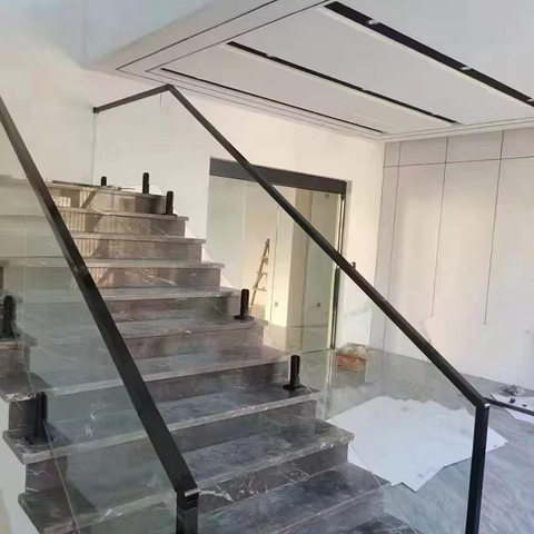 Manufacturer Custom Color Powder Coated Staircase for Apartment Straight Staircase Modern Design - ID 1601860452161