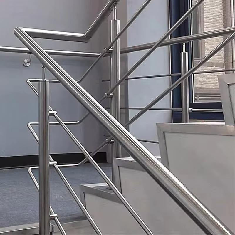 Perforated Metal Stair Railing Decorative Panel Design Safety Guardrail Modern Front Porch Stair Railing