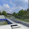 Glass Balustrade Post Stainless Steel Handrail square Tube or Round Fence Post Balustrade Tempered Glass Inside Slot Column
