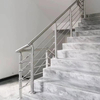 Outdoor Indoor New Design Ss316 Stainless Metal Deck Baluster Balcony Handrail Black Rod Cable Railing Post