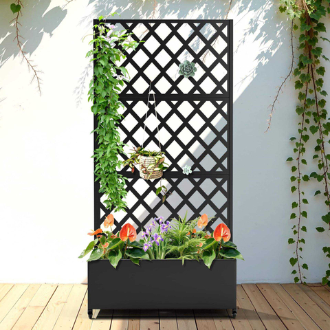 Outdoor Divider Panels Deck Patio Balcony Garden Indoor Use Fences Decorative Aluminum Screen Restaurant Partition