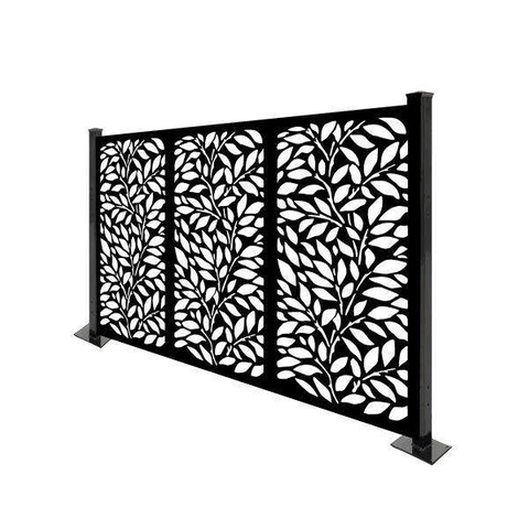 Metal Privacy Screen Fence Decorative Panel Wall Art Outdoor Indoor Privacy Screen for Outdoor Garden Backyard Balcony