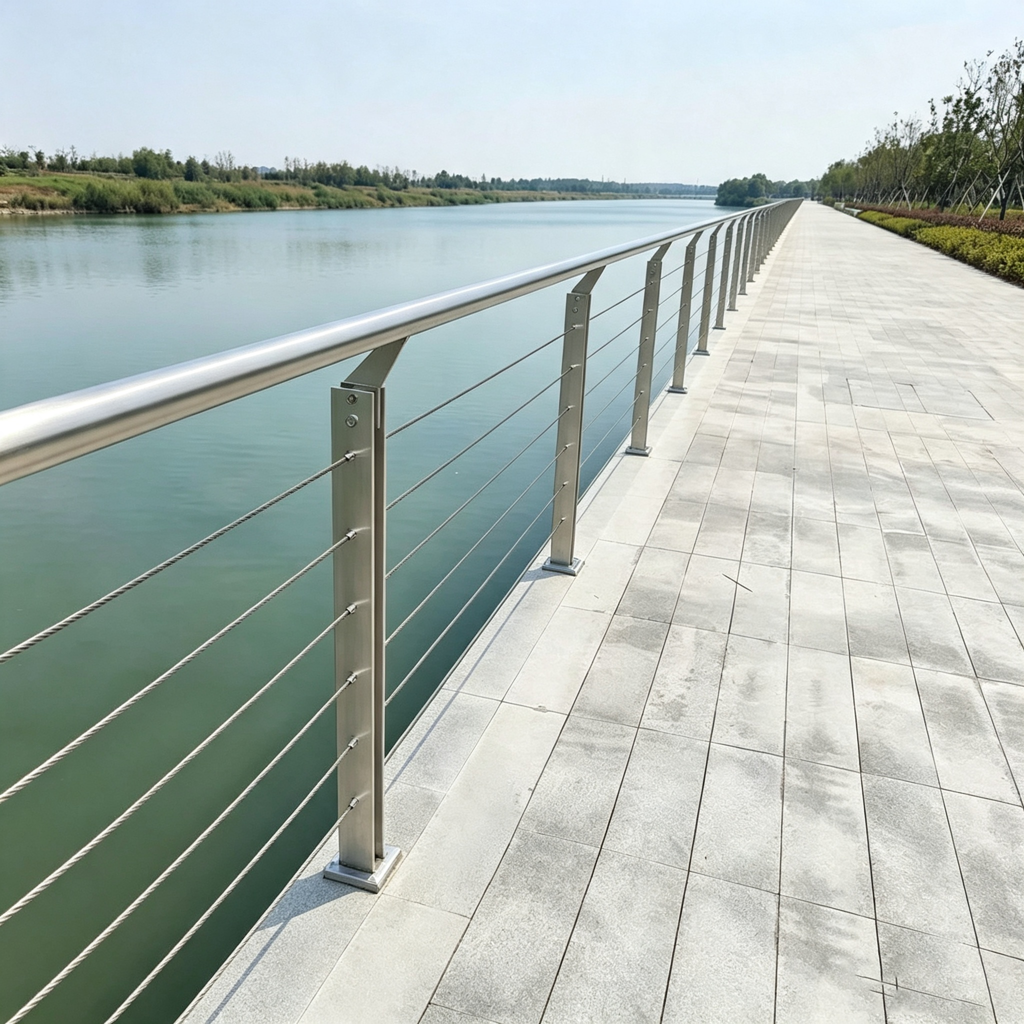 Modern Design 304 Stainless Steel Rod Railing System High Quality for Balcony Staircase Outdoor Decoration for Apartments