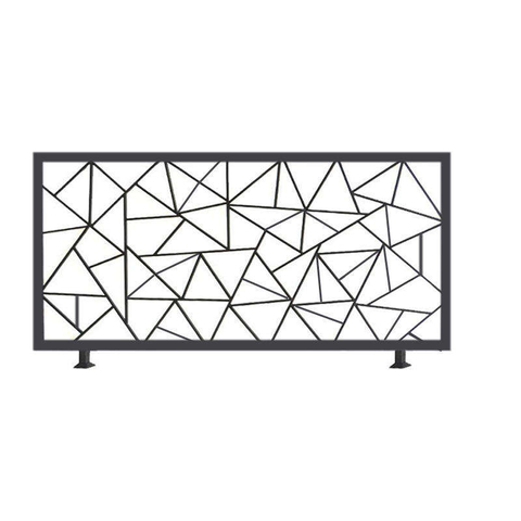 Modern Design Staircase Laser Cut Plate Wrought Iron Balustrade Fence Handrail Terrace Balcony Railing