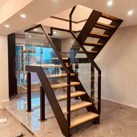 Cheap Price Art Elegant Modern Design Stainless Steel Curved Spiral Staircase Tempered Glass Handrail Safe Durable Indoor Use