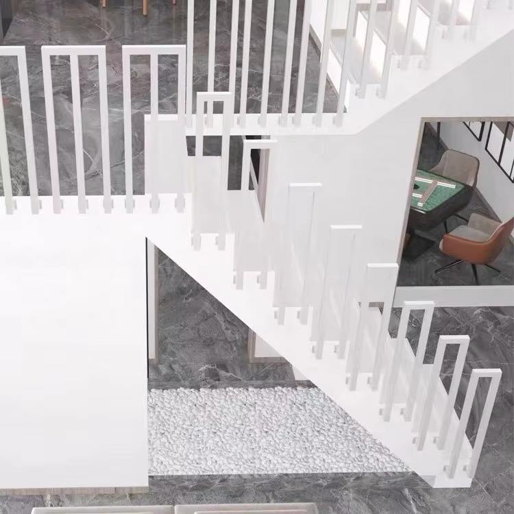 Modern Minimalist Stair and Balcony Stair Railings for Villa and Hotel Use with Safety Protection