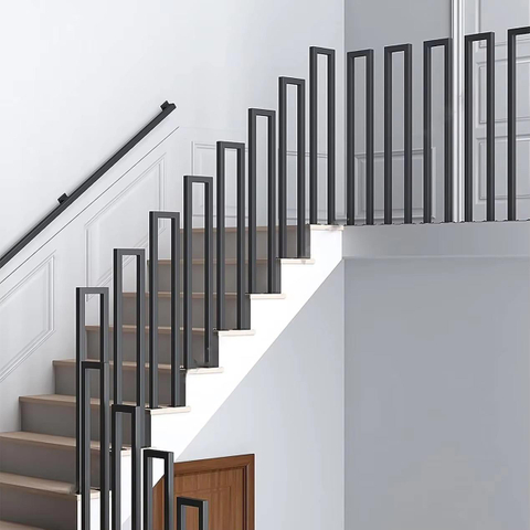 Modern Glass Balustrade Steel Components DIY-Friendly Indoor/Outdoor Staircase Railings