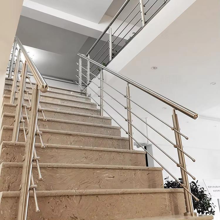 Modern Outdoor Deck Crossbr Stainless Steel Balustrades Handrails Round Rectangle Top Pipe Banister Satin Mirror Finish Pool - ID 1601814958067