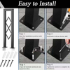Indoor Black Carbon Steel Railing Designs for Balcony Luxury Stainless Steel Gold Stair Railing