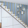 Easy to Install Modern L-Shaped Handrail Ceiling Wall Hand Rail Pipe Stair Railing