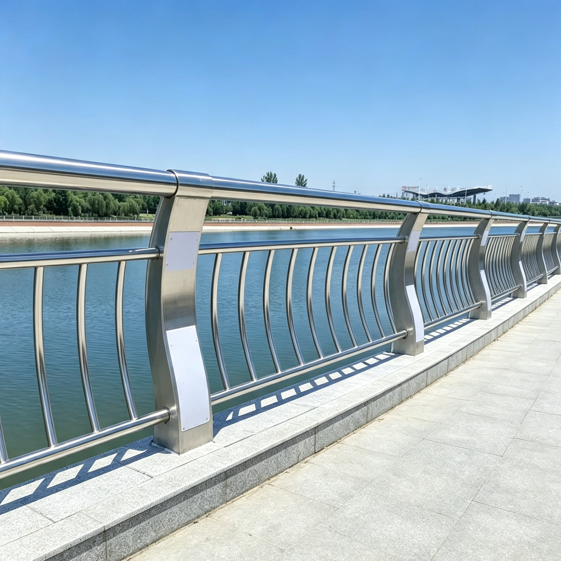 Stainless Steel Composite Traffic Barrier Anti-Collision Isolation Barrier River Landscape Bridge Enhanced Safety Measures