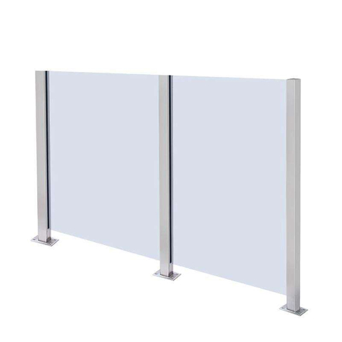 Factory Customizes Fence Rail Various Post Glass Balcony Glass Handrail Stainless Steel Railing Post
