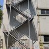 Custom Finish Stainless Steel Fire Escape Stair Durable Modern Design for Villa Indoor/Outdoor Use