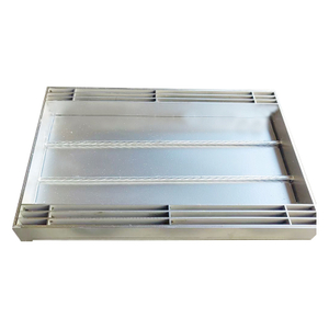 Modern Heavy Duty Stainless Steel Invisible Square Manhole Cover with Grating for Drainage System and Outdoor Use
