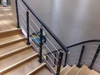 Modern Indoor Black Wire Balustrade Stainless Steel Stair Cable Railing Design for Bathroom and Apartment with 3-Year Warranty