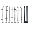 Factory Price Polished Finished Glass Balcony Outdoor Metal Stair Railing