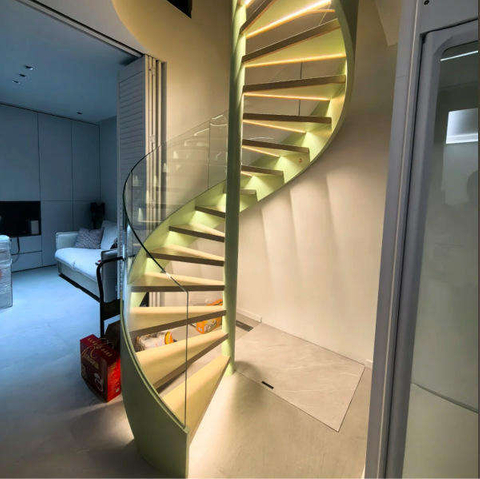 Steel or Stainless Steel Spiral Step Staircases Portable the Simple Thin Short Round 4 5 8 9 10 12 36 Foot Spiral Staircase
