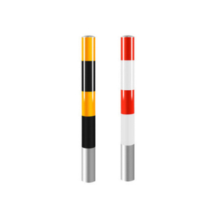 Fixed Removable Steel Reflective Delineator Posts High-Intensity Prismatic Traffic Separation Warning Posts for Parking Lots