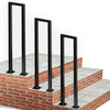 Factory Direct Supply Modern Minimalist Tube Outdoor Stair Railing Adjustable Angle Black Handrail Handrail