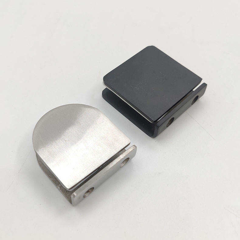 Selling Satin Stainless Steel Glass Fittings Semicircular Glass Fixed Clamp Glass Holder