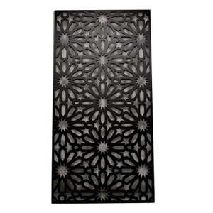 Precision Laser Cut Stainless Steel Screen for Privacy Fence and Garden Decor Applications