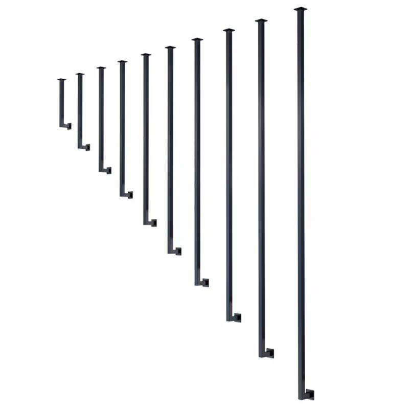 Customized Design Villa Modern Home Stair Railings Loft Staircase Fences Indoor Metal Balustrades Handrails