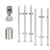 Indoor Staircase Glass Balustrade Post Stainless Steel Stair Glass Railing Clamp Designs