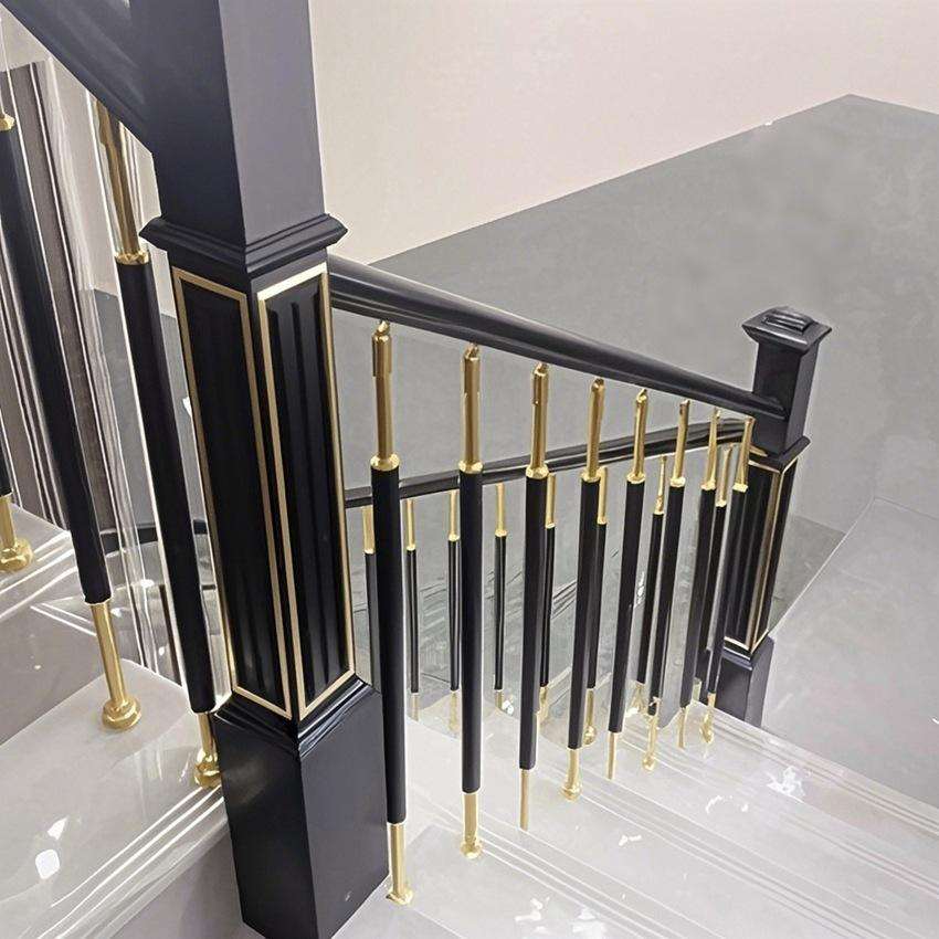 Custom Banister Stair Balustrades and Handrails with Unique Design Printed Transfer for Balcony Stairs Railing