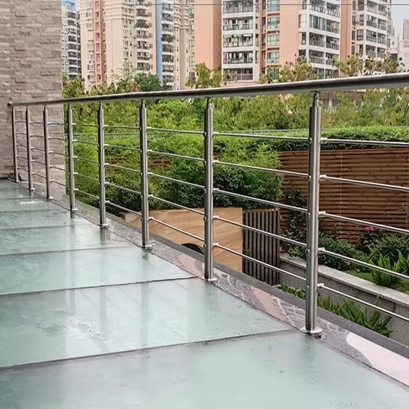 Cheap Price Stair Railing Design Stainless Steel Round Railing System With Rod Bar Railing