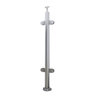Glass Railing Post Clamp Bracket 304 Stainless Steel Glass Railing Spigot with Slots Base for Deck Balusters Balcony Patio Stair