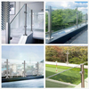 Top Sell Large Quantities Stainless Steel Pillars Balcony Handrail Glass Pillars Glass Railing