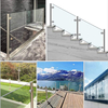 Factory Stainless Steel Glass Railing System 304 316 Stainless Steel Handrail Glass Railing Fittings