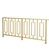 Stair Parts Staircase New Design Indoor Decoration Golden Square Wrought Iron Baluster Solid Steel Railing