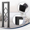 Indoor Black Carbon Steel Railing Designs for Balcony Luxury Stainless Steel Gold Stair Railing
