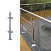 Quickly Customization Stainless Glass Column Post Balustrade Outdoor Glass Railing - ID 1601833957250