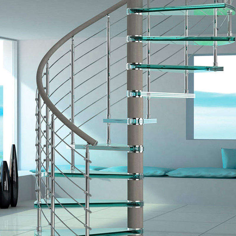 Custom Modern Spiral Staircase Durable Steel Wood Structure Easy DIY Assembly Villa Hotel Professional Factory Wholesale