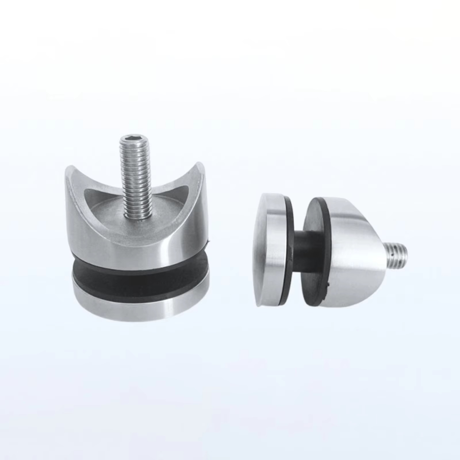 Modern Aluminum Alloy Stainless Steel Glass Standoff for Exterior Balcony and Staircase Railing