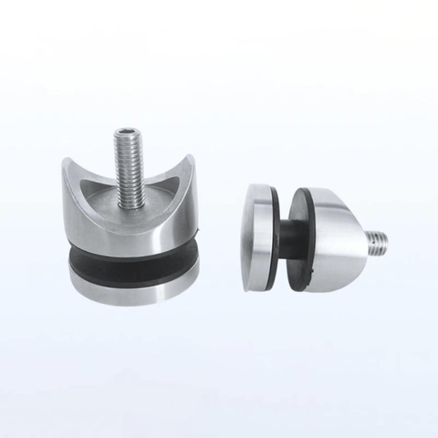 Modern Stainless Steel Glass Standoff Clamp Durable Eco-Friendly Design Easy Installation