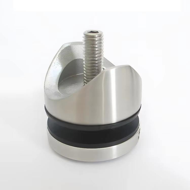 Modern Aluminum Alloy Glass Panel Clamp Standoff Clips for Outdoor Staircase Use