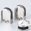 Hot Selling SUS 304 Stainless Steel U/D Shape Flat Arc Bottom Stain Brushed 8-10mm Glass Clamp