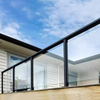 Customized Frameless Glass Railing Post with Channel Stainless Steel Slot Tube Balustrade