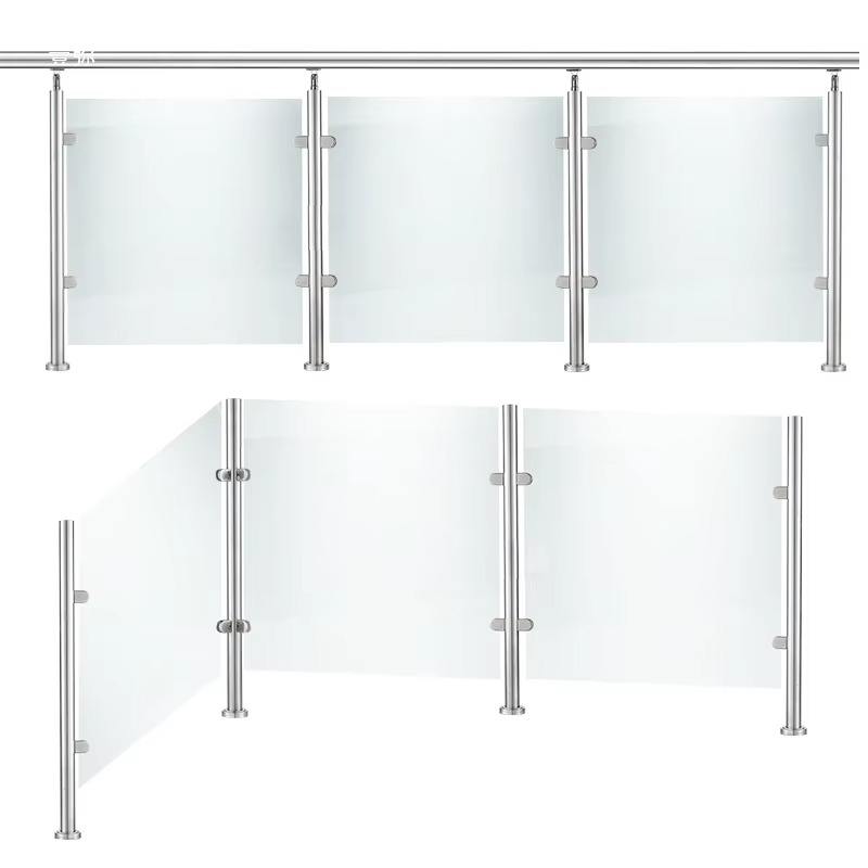 Stainless Steel Staircase Handrail Post Porch Railings Stainless Steel Glass Railing Outdoor Banister Column - ID 1601833864762